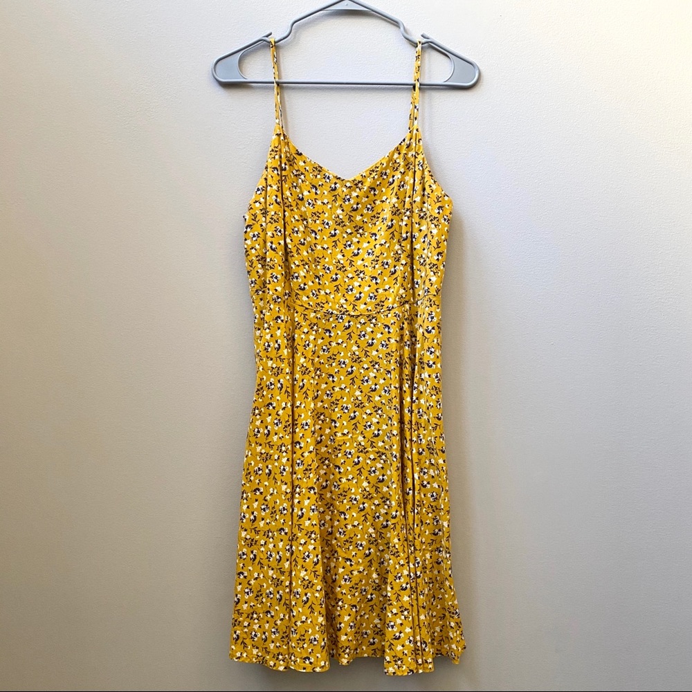 Old Navy Floral Fit & Flare Spaghetti Strap Dress